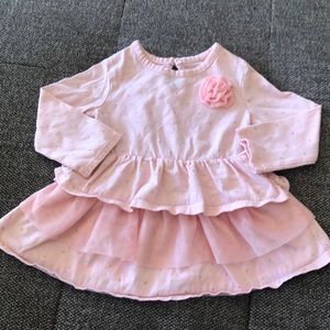 CHEROKEE GIRLS 6-9 Month Long Sleeve pink top